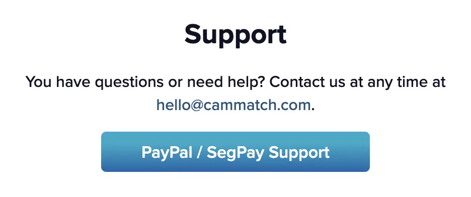 Herramienta de Denuncia de CamMatch